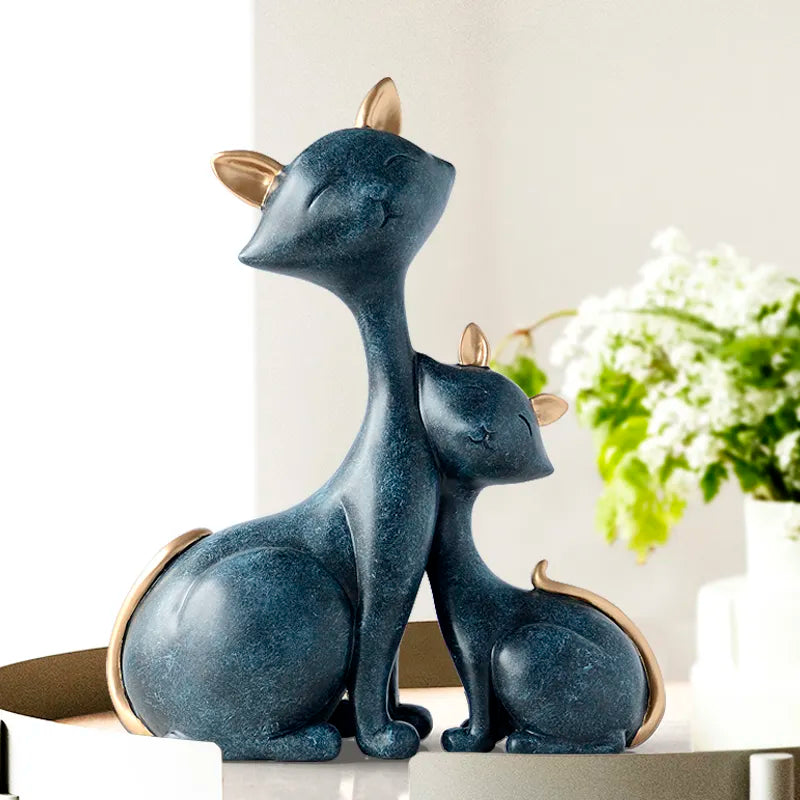 Cat Desk Decor: Charming Resin Cat Figurines