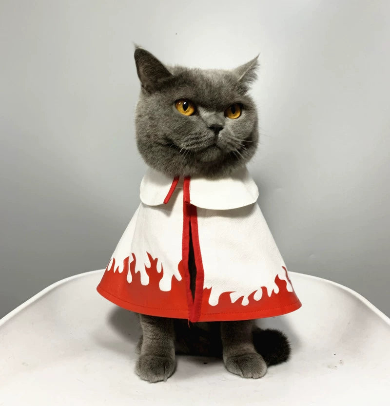 Naruto Cat Cloak: Summer Thin Cat Clothes for Anti-Hair Loss & Air Conditioning Comfort