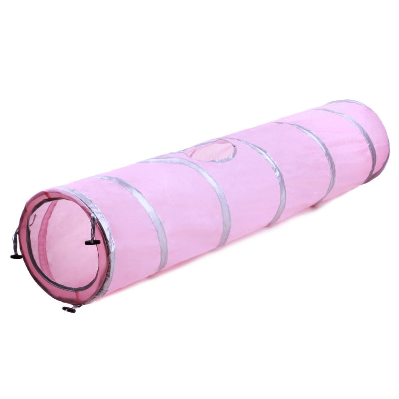 Collapsible Cat Tunnel with Peek Hole - Interactive Pet Toy