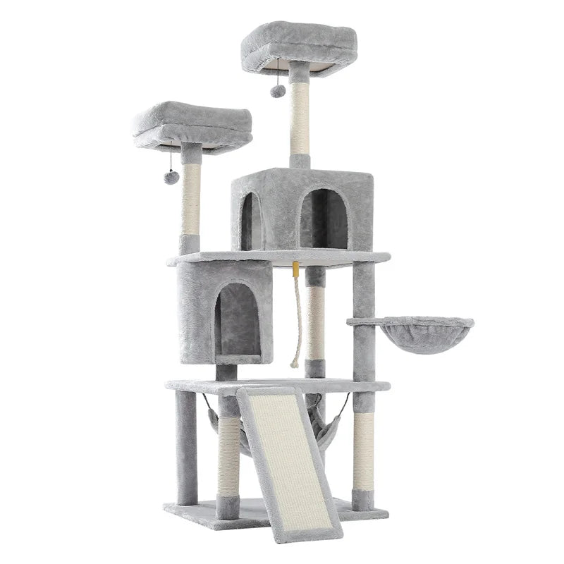 Multi-Level Cat Tree Tower with Cozy Condo: Indoor Climbing Furniture