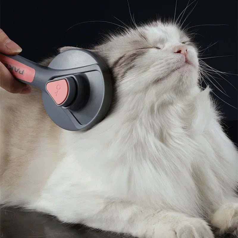 Self-Cleaning Pet Grooming Comb - Hair Remover for Cats & Dogs